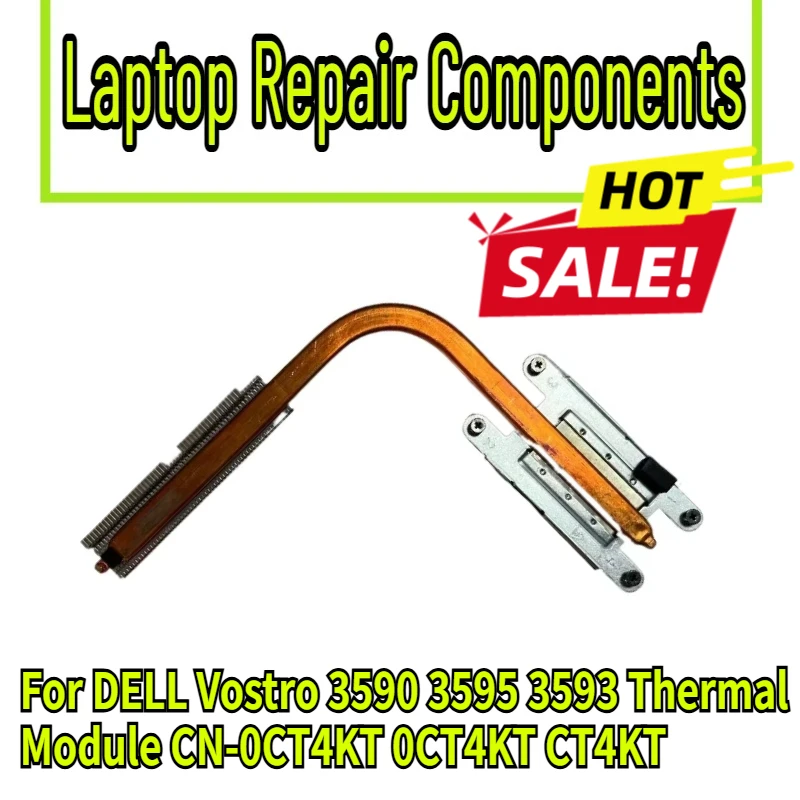 Dissipador de calor 95% novo para DELL Vostro 3590 3595 3593 Módulo Térmico CN-0CT4KT 0CT4KT CT4KT