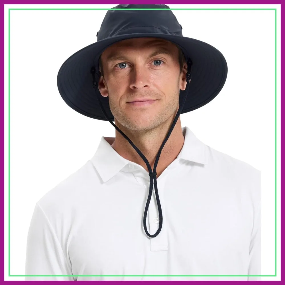 

Unisex Traveler Broad Brim Sun Hat UPF 50+, Ultimate UV Protection, Lightweight & Breathable, Packable