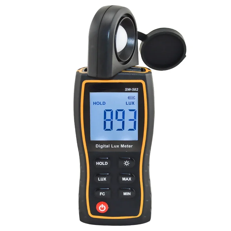 Imagem -03 - Portátil High Precision Light Meter Handheld Iluminação Photometer Luminância Digital Brilho Meter Sw582