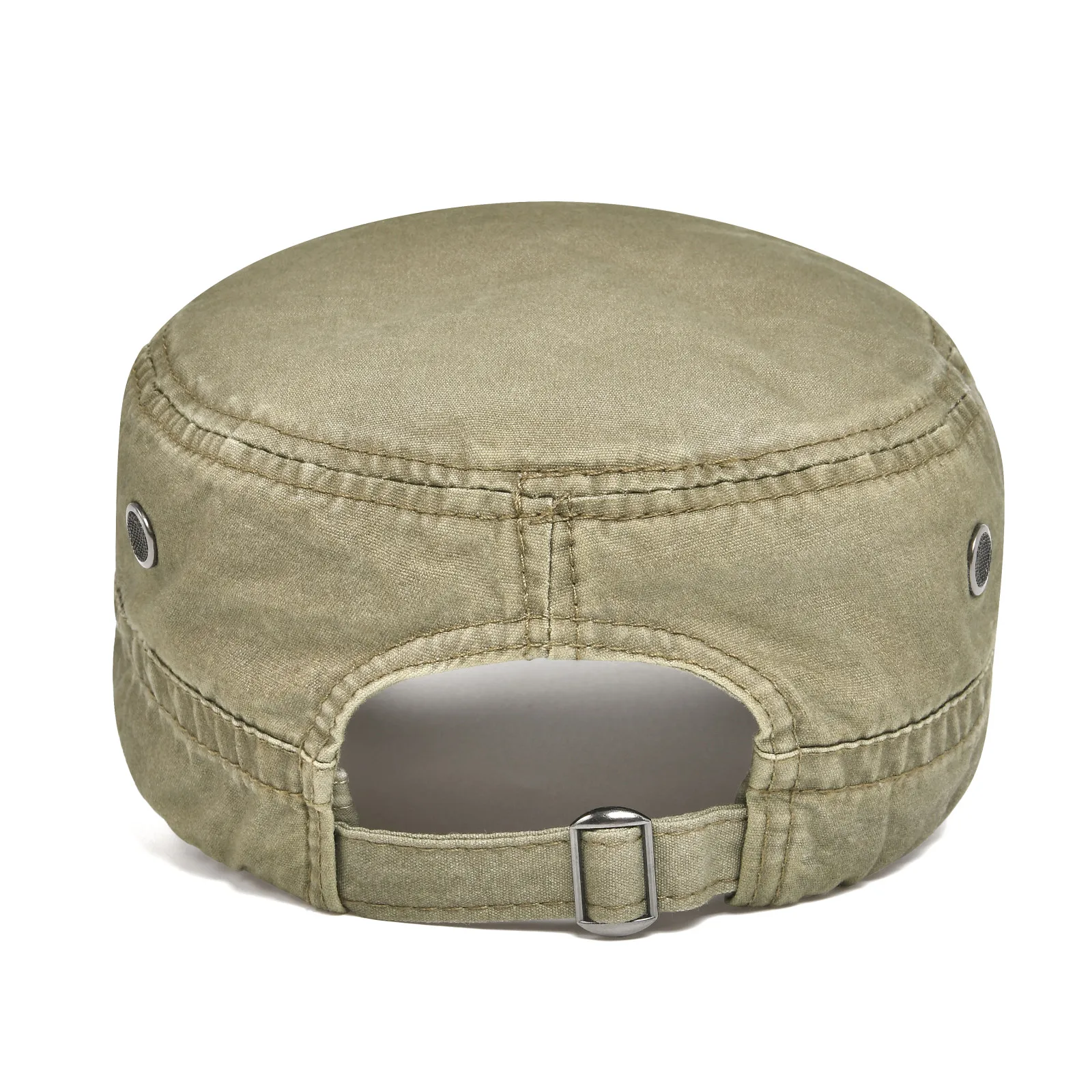 VOBOOM-gorra militar de algodón lavado para hombre y mujer, gorra de béisbol plana con agujero de aire ajustable, diseño de moda, para primavera y