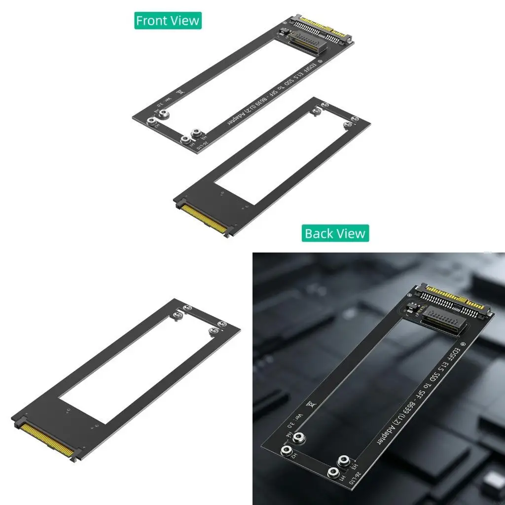 EDSFF E1.S Drive To U.2 Expansion Adapter Supporting PCIe4.0 Speeds For Data Intensive Applications 896C