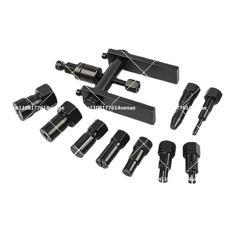 10pcs Motorcycle Two-Jaw Bearing Puller Kit Removal Tool Extractor Set with Storage Box