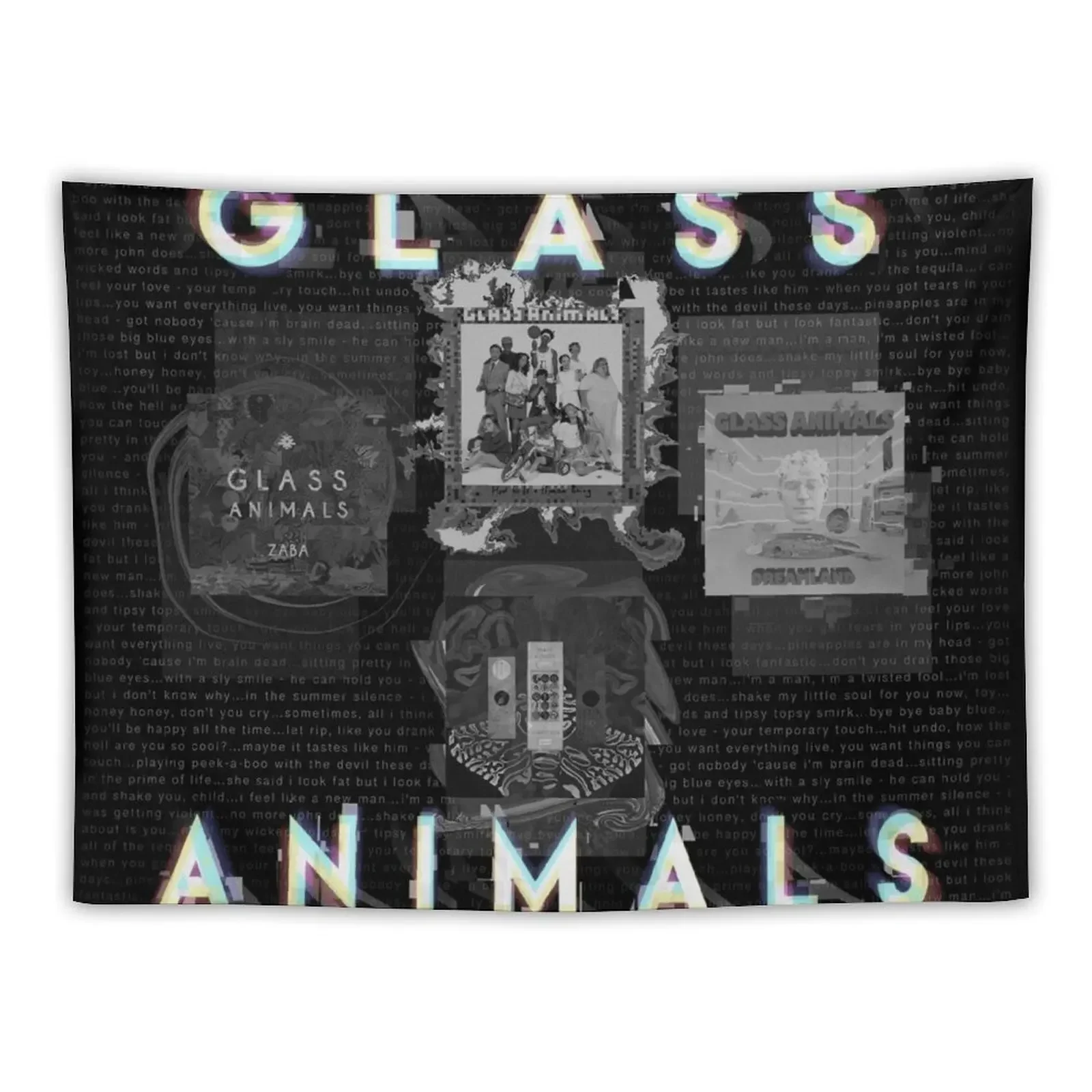 

Glass Animals - 4 Album Cover Design Tapestry Bedroom Decor Wallpaper Bedroom Tapestry