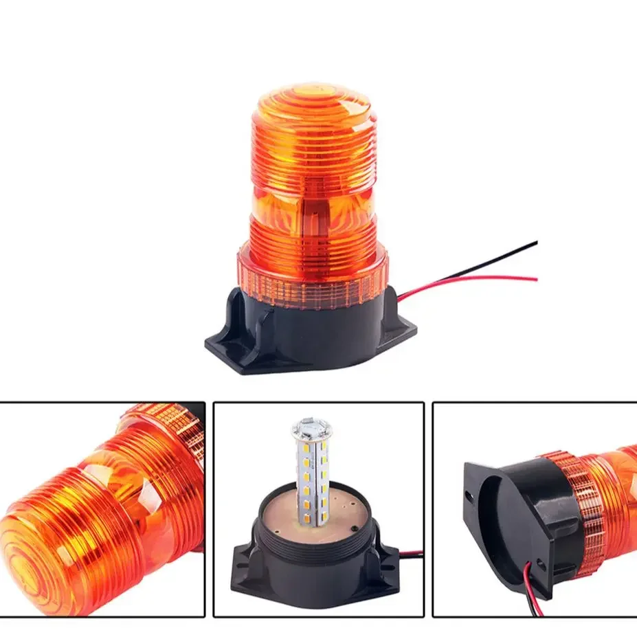 12 24V 48v 60 80v Rooftop 30 LED bright Strobe Light Emergency Warning flash light for Forklift Trucks amber blue red