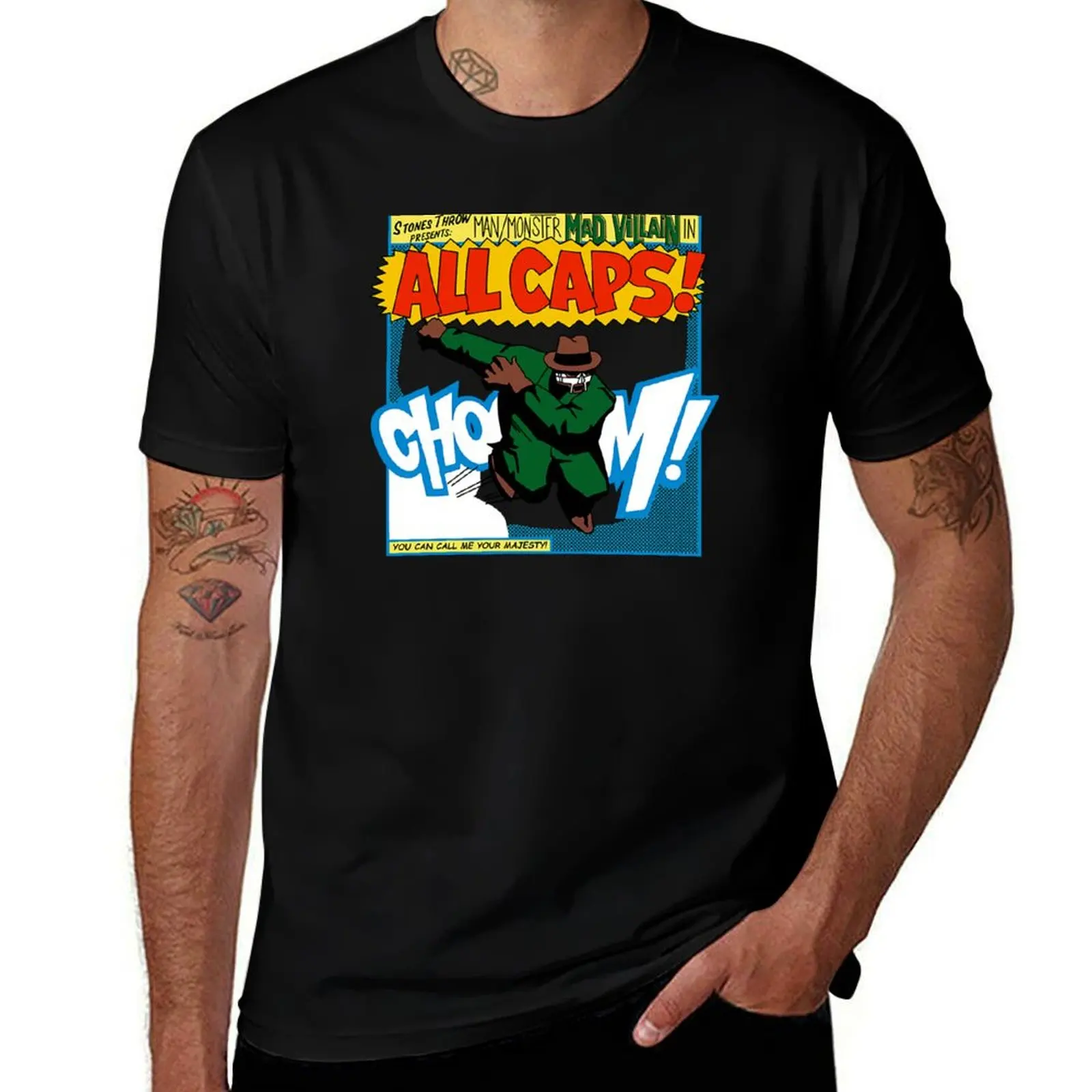 ALL Mf Mf Mf Caps COMIC T-Shirt summer 2025 quick-drying oversized t shirts for men