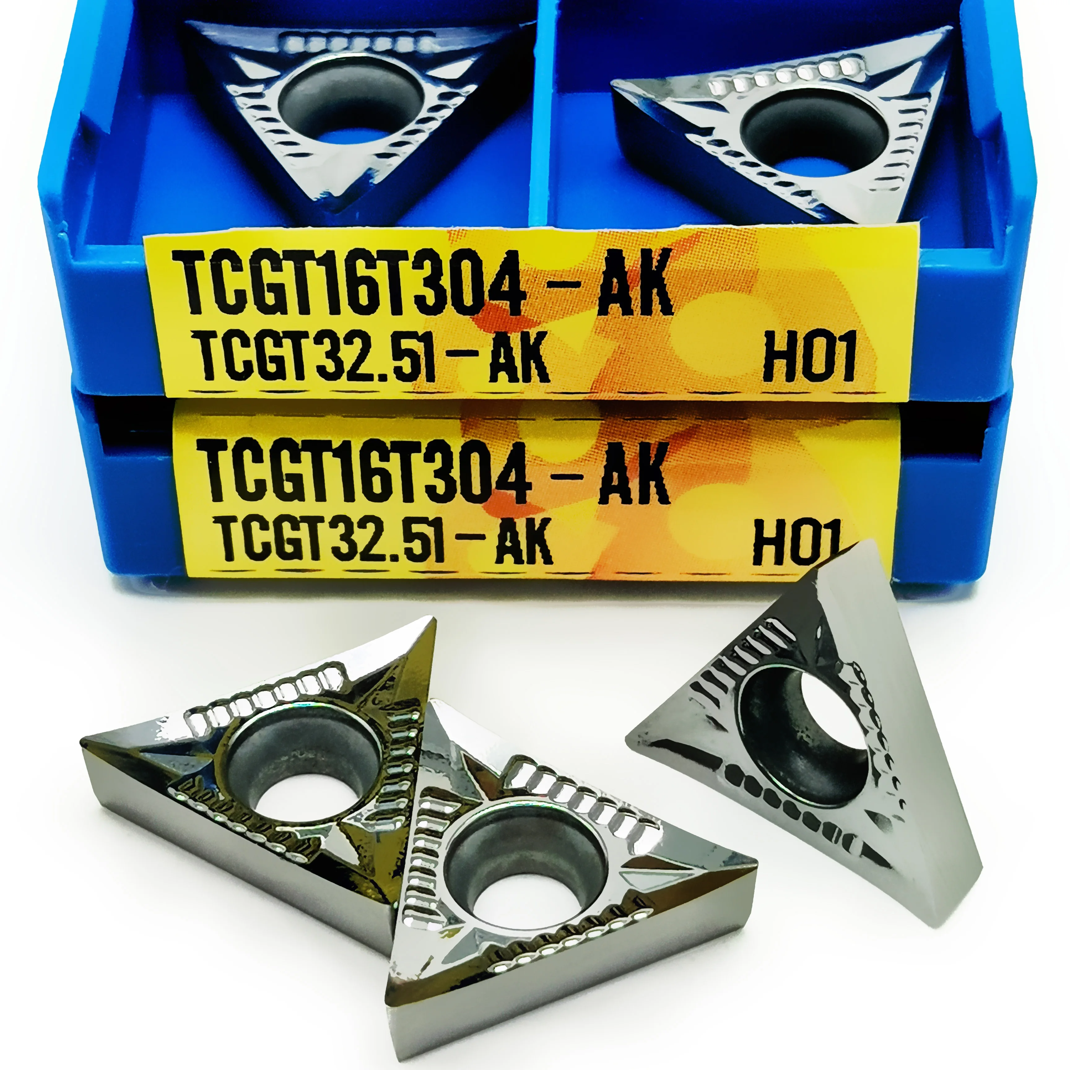 Алюминиевые вставки TCGT16T304 TCGT16T308 AK H01, инструмент для внутренней обточки, высококачественный токарный станок, токарная вставка, инструмент ToolTCGT16T3