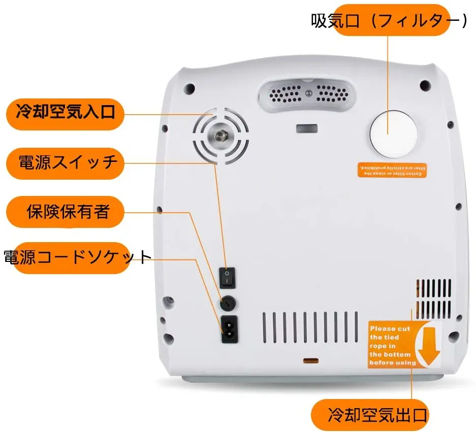 Household Oxygen Concentrator Generator 6LPM Oxygen Making Machine 24 Hours Continuous Oxygen flow Atomizer