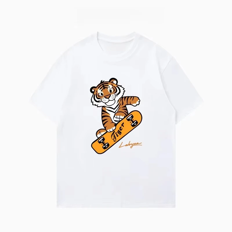 2026 limited edition horse-year T-shirt, trendy round-neck style, casual short-sleeved top for both men and women Streetwear