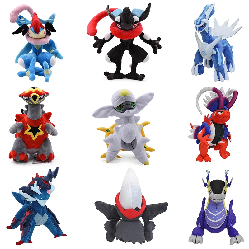 

Dialga Arceus Darkrai Pokemon Plush Toys Koraidon Miraidon Turtonator Shiny Greninja Peluche Stuffed Dolls Cool Birthday Gift