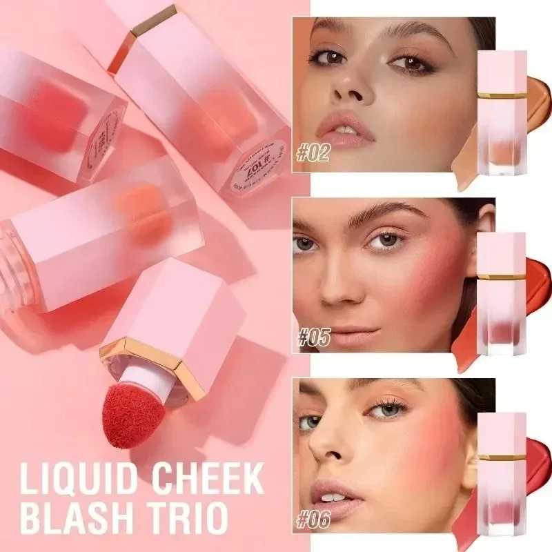 6 colori Liquid Blush Waterproof multiuso viso nutriente Blush Stick guancia fard naturale trucco viso Blush