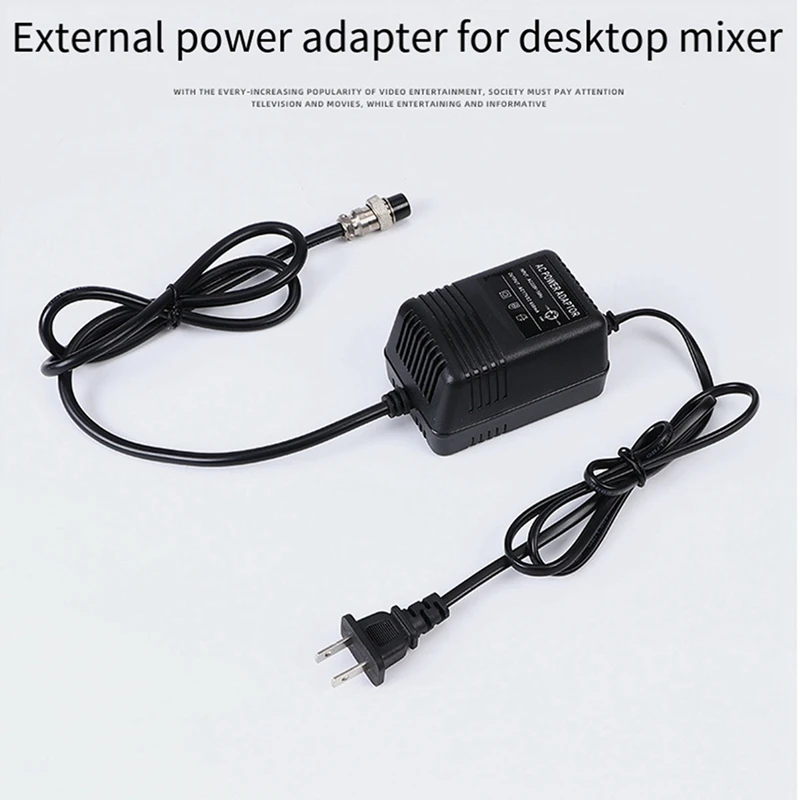 Power Adapter F4 15V Mixing Console Mixer Power Supply AC Adapter 3-Pin Connector