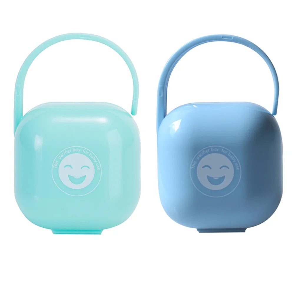 2 Pcs Pacifier Box Travel Case for Baby Dust Cover Storage Shield Anti-fall Container Pp Cases