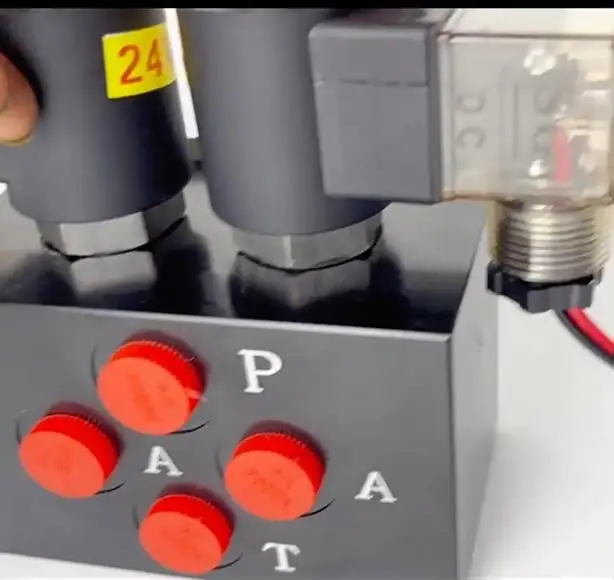 12/24V Excavator Electronically controlled Hydraulic Two-way Solenoid Valve Excavator Front-End Accessories