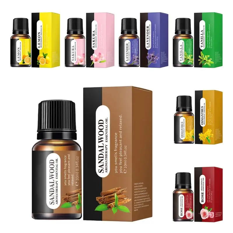 Oli profumati oli naturali per aromaterapia per umidificatore diffusore oli per aromaterapia da 10ml per umidificatore diffusore