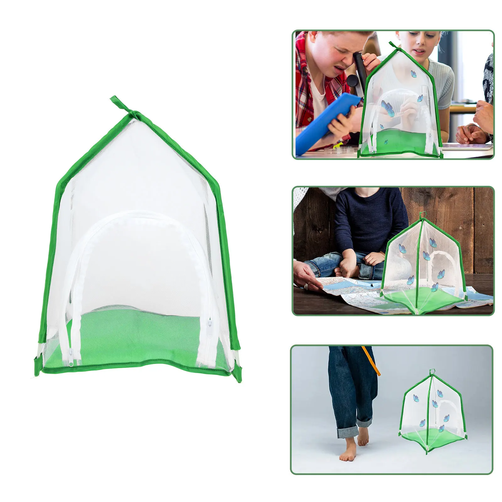 

Butterflies Habitat Cage High-Quality Mesh Design Observation Cage Portable Insect Breeding Container for Outdoor Biology Class