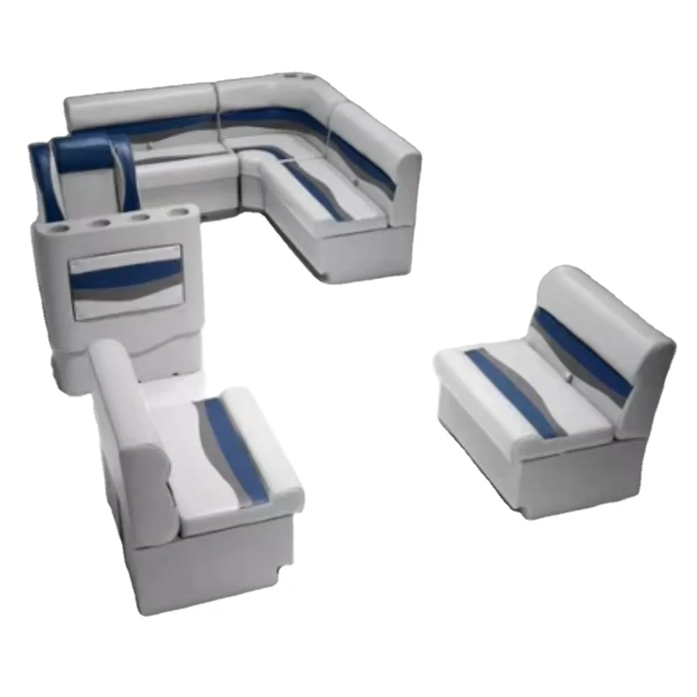 Aluminum Pontoon Boat Furniture CE Certified Best Seats Sofa for Lake River Surfing Rowing Boats