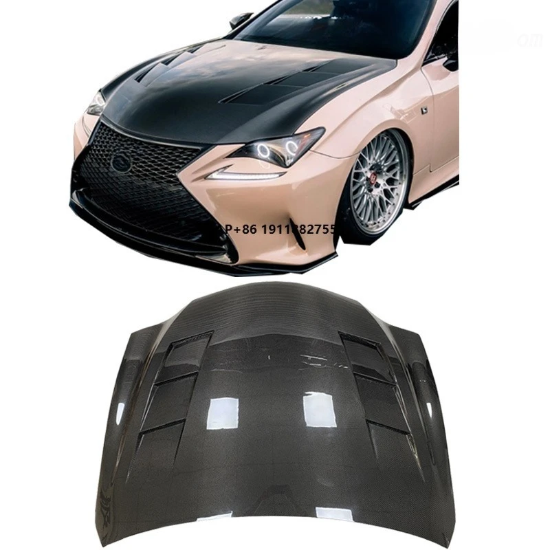 

For 2015-2017 RC300RC200 Carbon Fiber Hood Heat Dissipation Hood Fender Head Cover