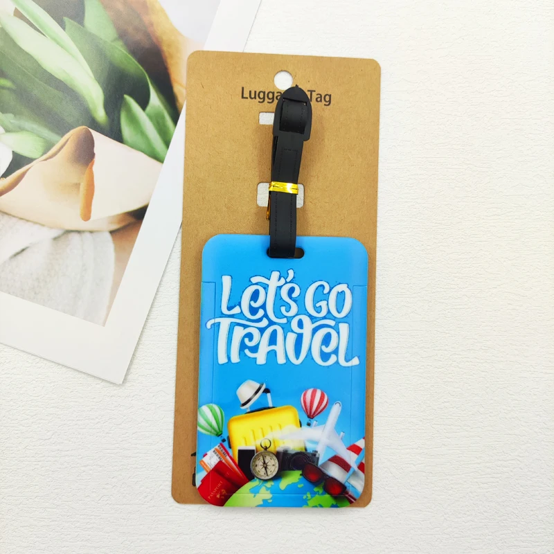 Let's Travel Gepäckanhänger für Herren, Reisegepäckanhänger, Jungen-Koffer, Ausweis, Adresshalter, Gepäck, Boarding, tragbarer Koffer, Ticket – Detail 18