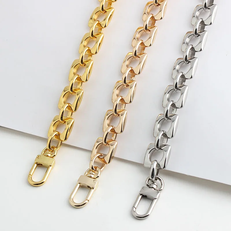 30/60/120cm Metal Bags Chain Purse Buckles Women Shoulder strap for bags replace Crossbody chain Bag Accessories Hardware