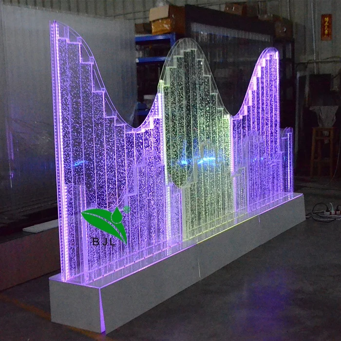 

Intelligent Water Fountain Indoor Wedding Backdrop Water Bubble Wall Panel Decoration