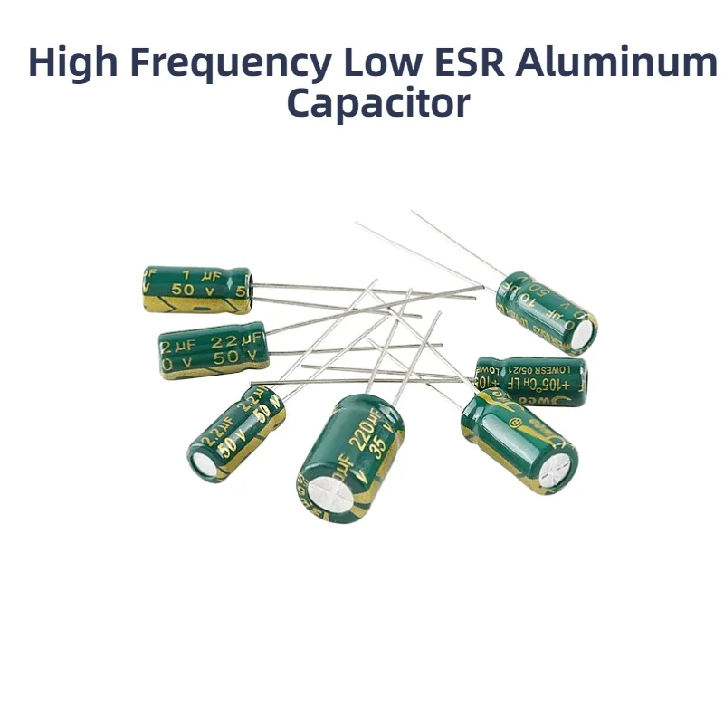 High Frequency Low ESR Aluminum Capacitor 10V 16V 25V 35V 50V 400V 450V 10UF 100UF 220UF 330UF 470UF 680UF 1000UF 2200UF 3300UF view 4