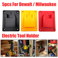 Tool Mount Storage Bracket For Dewalt 14.4V/18V/20V For Milwaukee 18V Li-ion Battery Tool Drill Holder Slots Stand