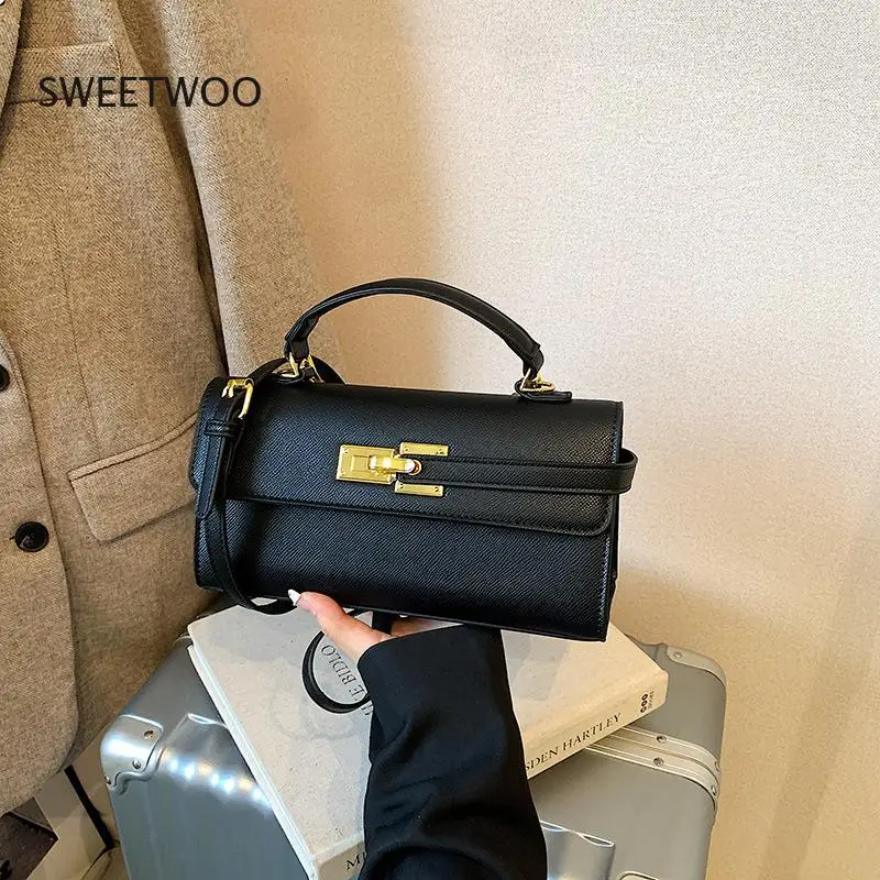 2026 Neue Damen Mini-Handtasche mit gewebter Textur aus PU-Leder, elegante Henkeltasche, lässige Umhängetasche für den Alltag im Büro