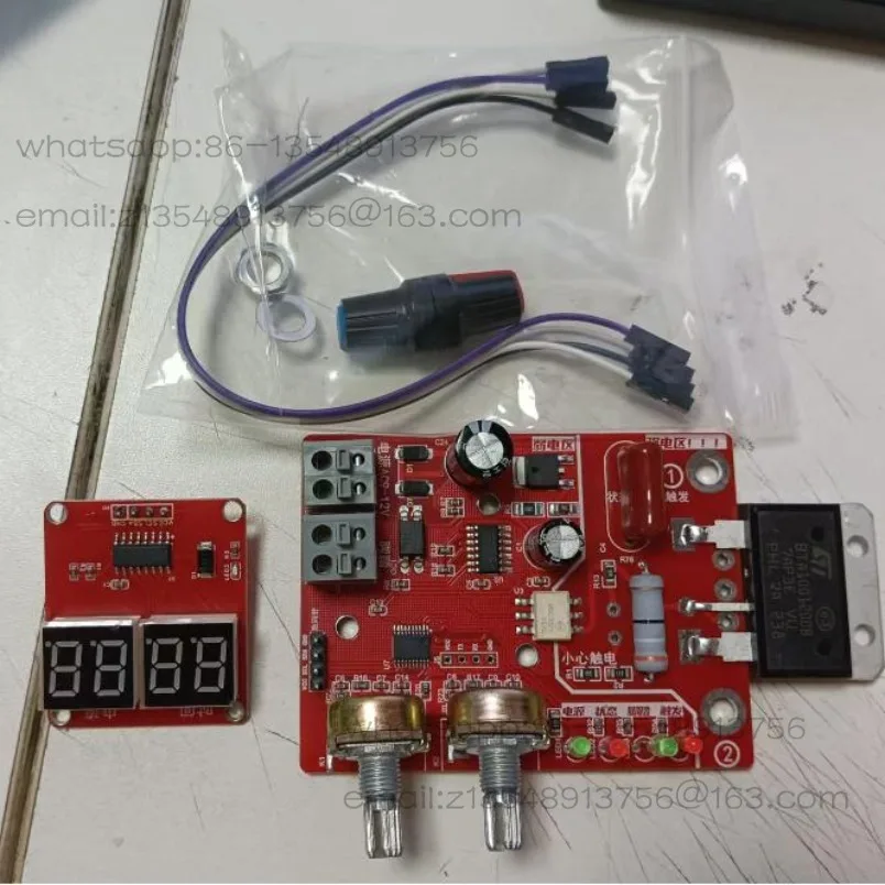 NY-D01 spot welding machine control board,single-chip digital display, current and time adjustable DIY spot welding driver board