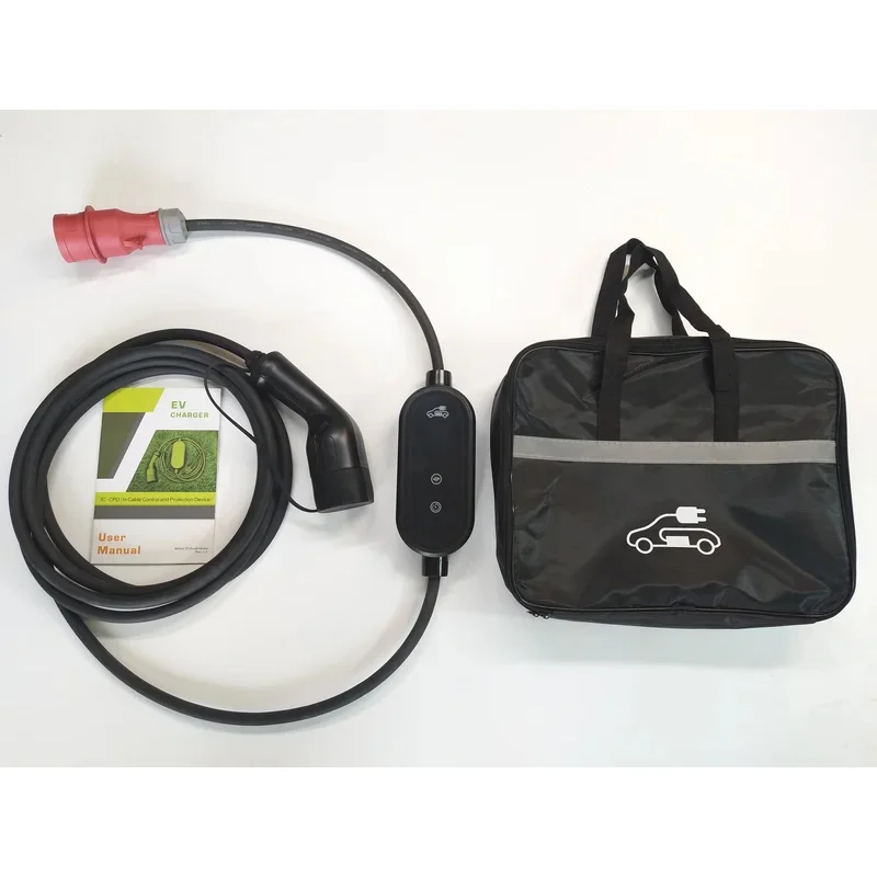 

Charger Factory Supply 11kW Tpye 2 16A 3-Phase EV Portable Charger with Built-in RCD TYPE B Protection 11KW Charger EVSE