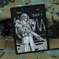 Hunter Parche Moral Táctico Bordado Gancho y Bucle Mochila