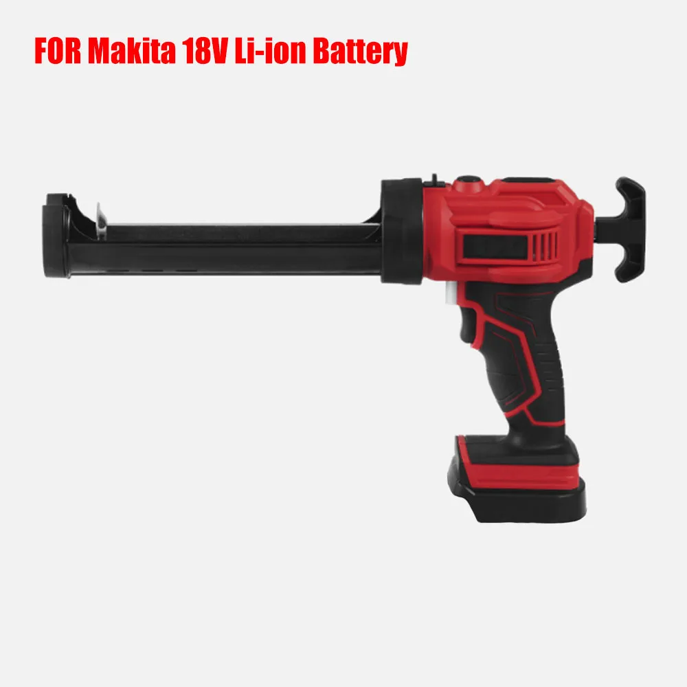 4-speed Adjustment Speed Cordless Caulking Gun with LED Light Electric Glass Glue Gun  for 18V Battery Thrust 80-300kg