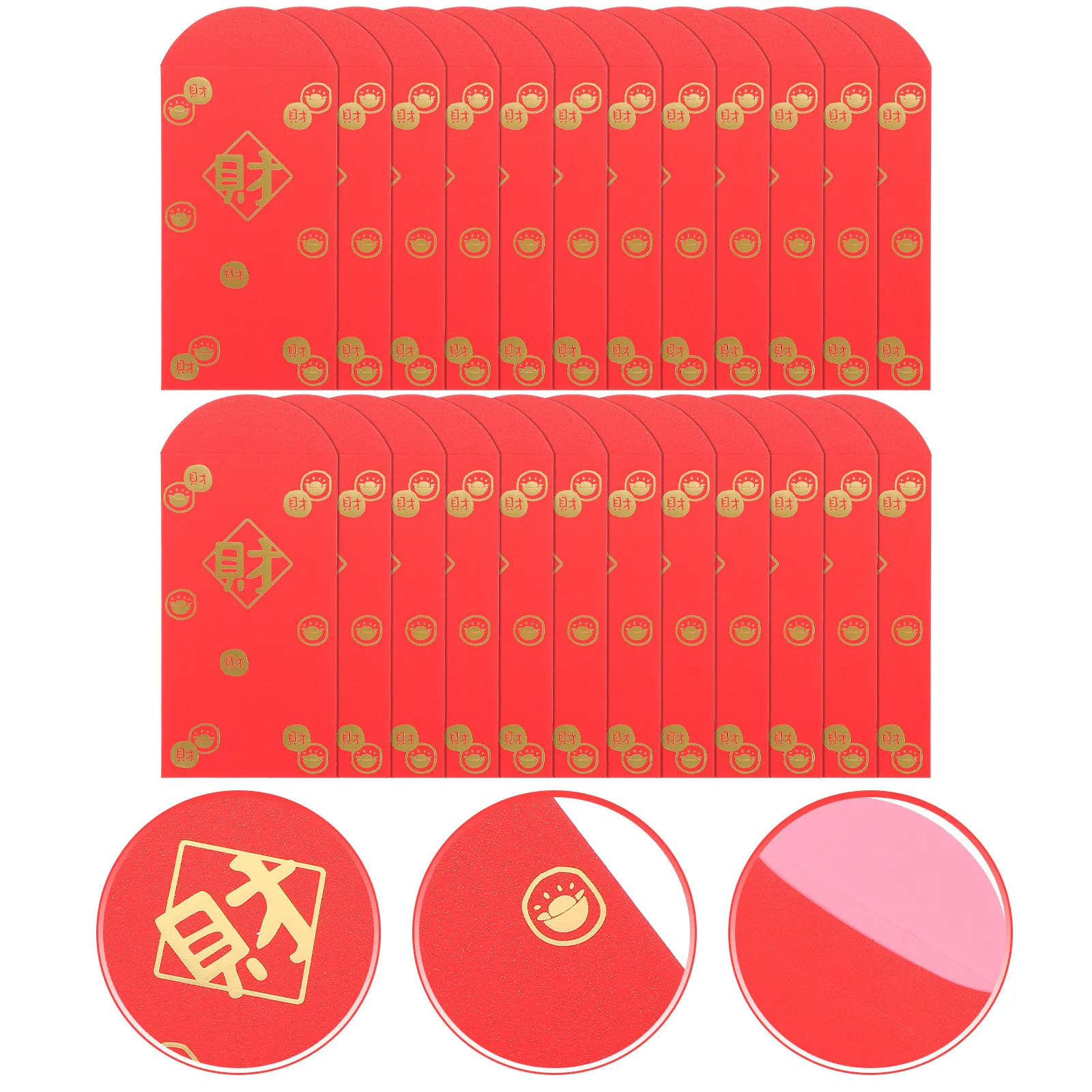 

10Pcs Chinese Red Envelopes Traditional Money Gift Packets Red Packets for New Year Spring Festival Lucky Money Bags