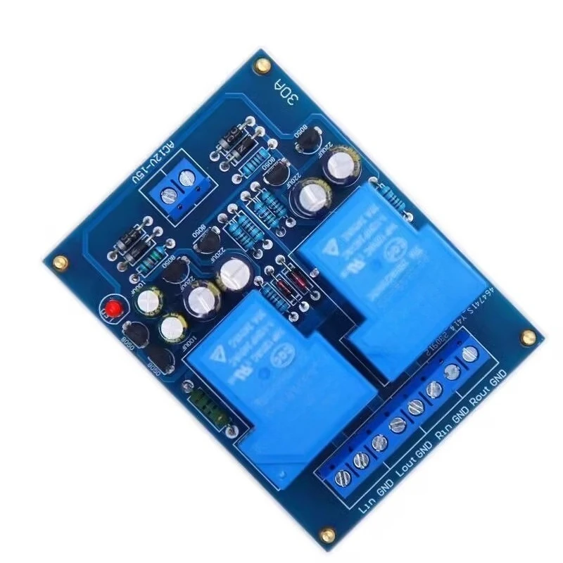 For 30A + 30A Dual-channel High-current Power Amplifier Protection Board, Delay  Midpoint Voltage Protection, Protector