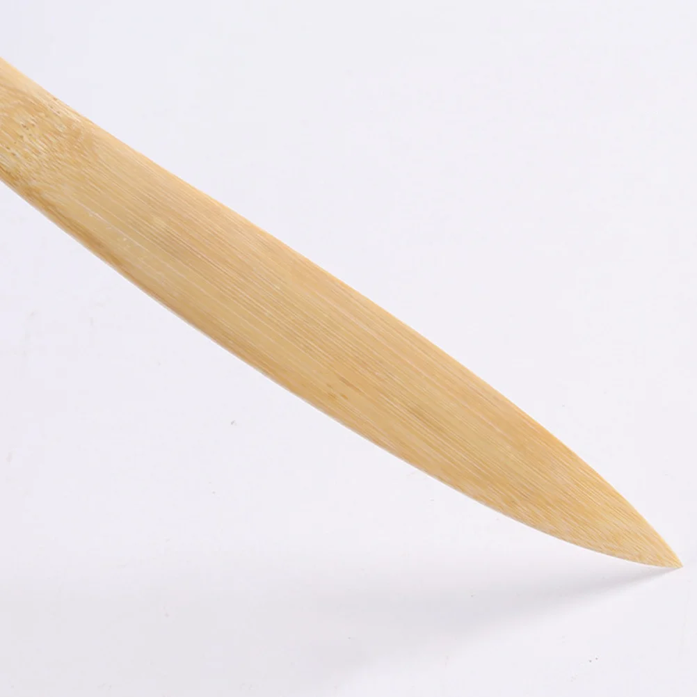Bamboo Letter Opener Wood Paper Cutter Ergonomic Lightweight Portable Envelope Slitter For Home Office School Paper Trimmer