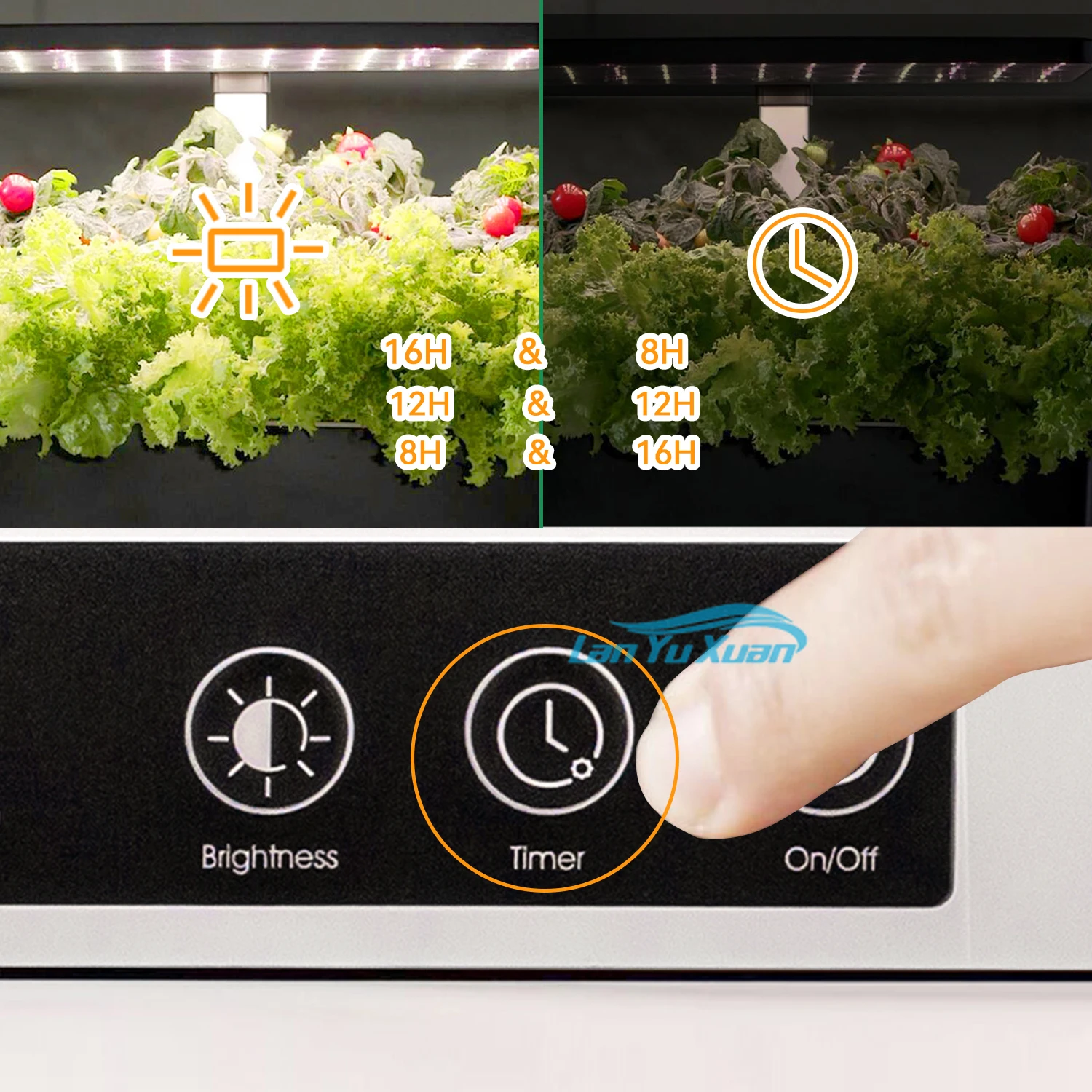 J&C Minigarden Annecy with Smart Soil -  Plant Pot Hydro Garden Indoor Grow  Light