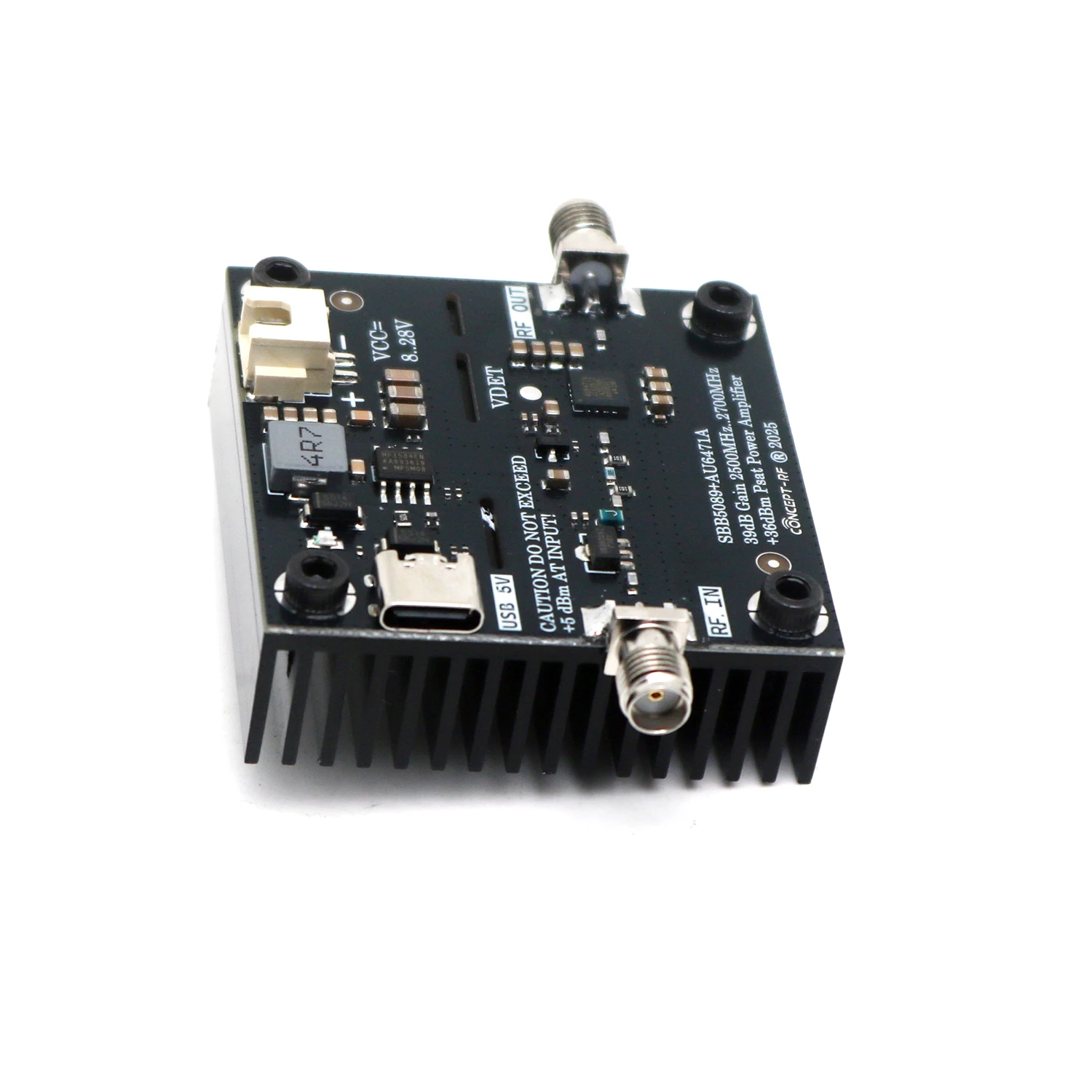 SBB5089 AU6471A 2.4Ghz 4W RF パワーアンプ 2.2G-3.1GHz PA 信号