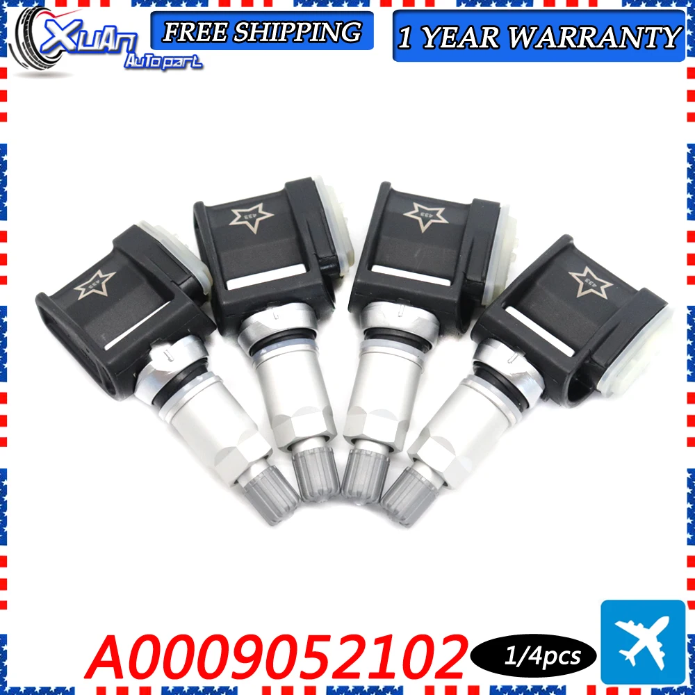 

1/4PCS For BMW 5-Series G30 7-Series G11 X3 X4 X6 X7 for Mercedes-Benz A E GLE-Class 433MHz TPMS SENSOR 36106887140 A0009052102