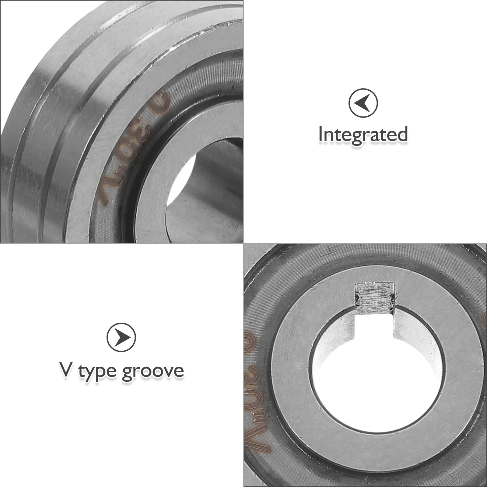 2Pcs Integrated V-Groove Knurled Metal Drive Rollers for Heavy Duty Wire Feed Welders Precision Machined 5Kg Load Gasless