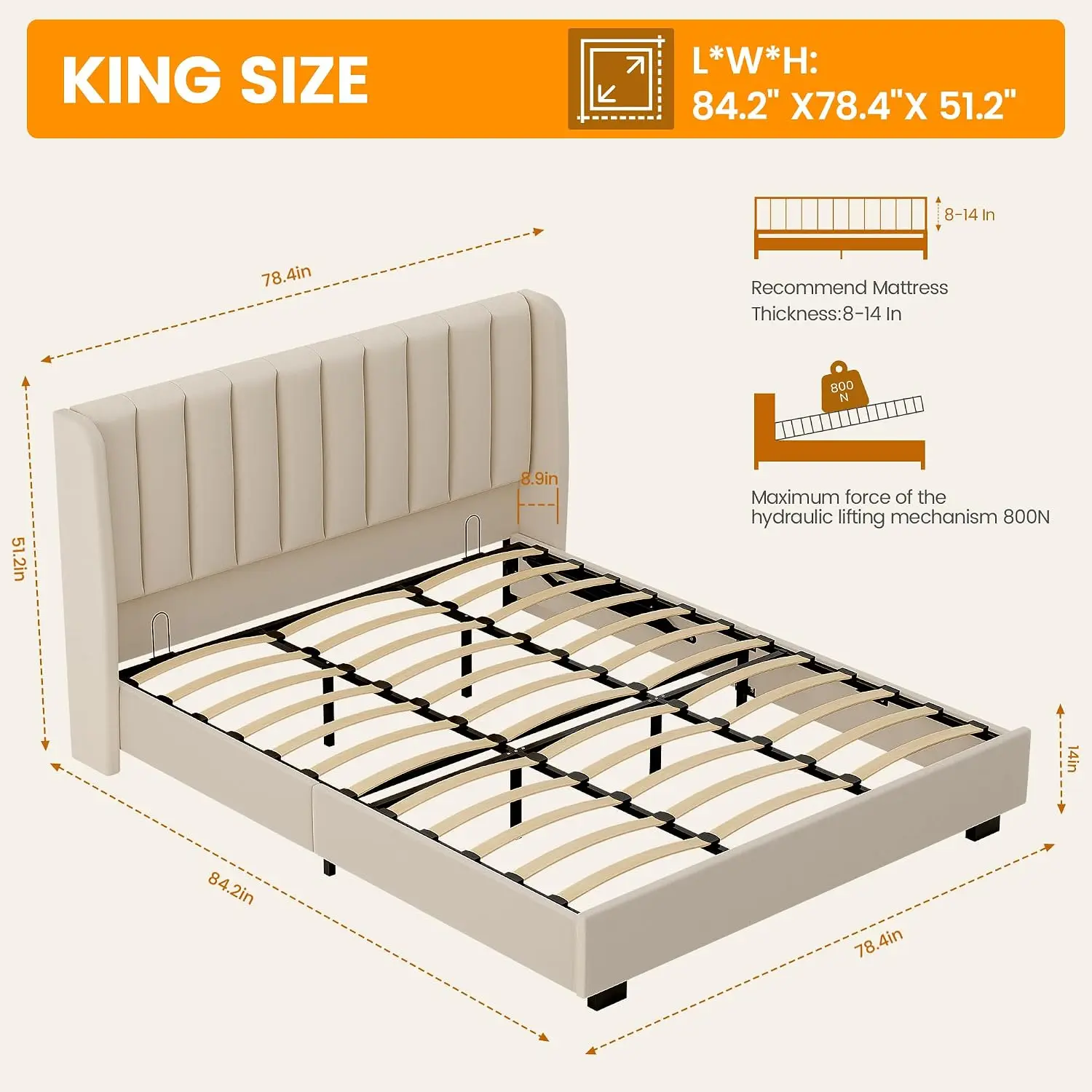 King Storage Bed Frame 51
