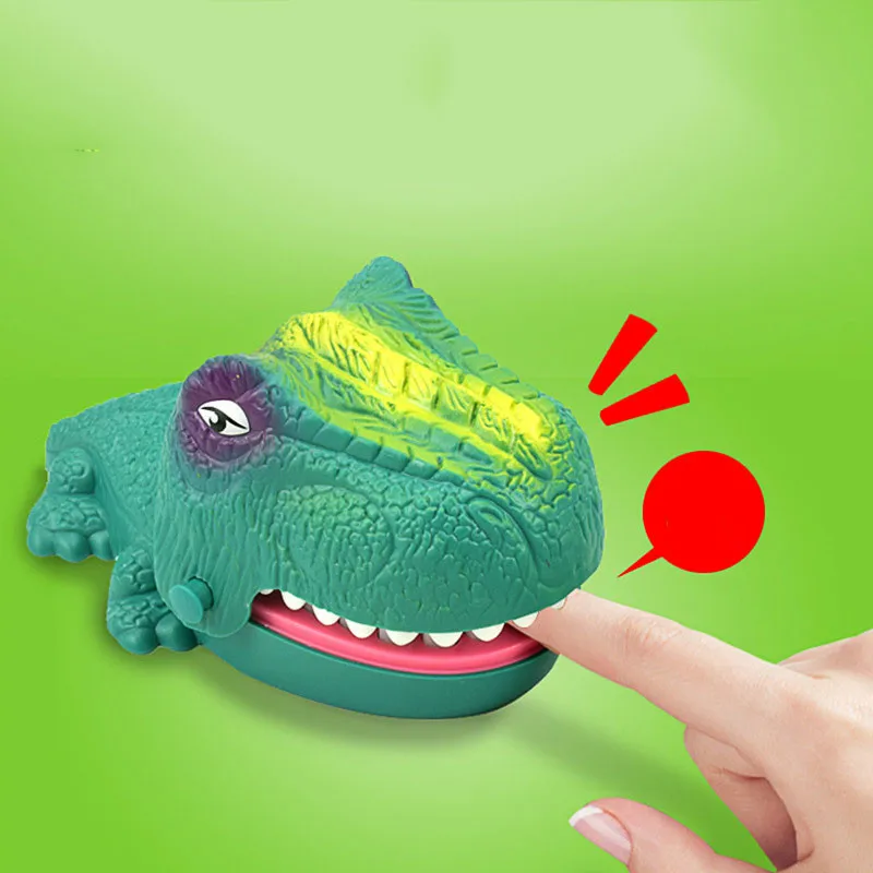 Thriller Dinosaur Teeth Bite Finger Tabletop Game Family Party Novelty Trick Startling Kids Fun Adult Decompression Prank Toys