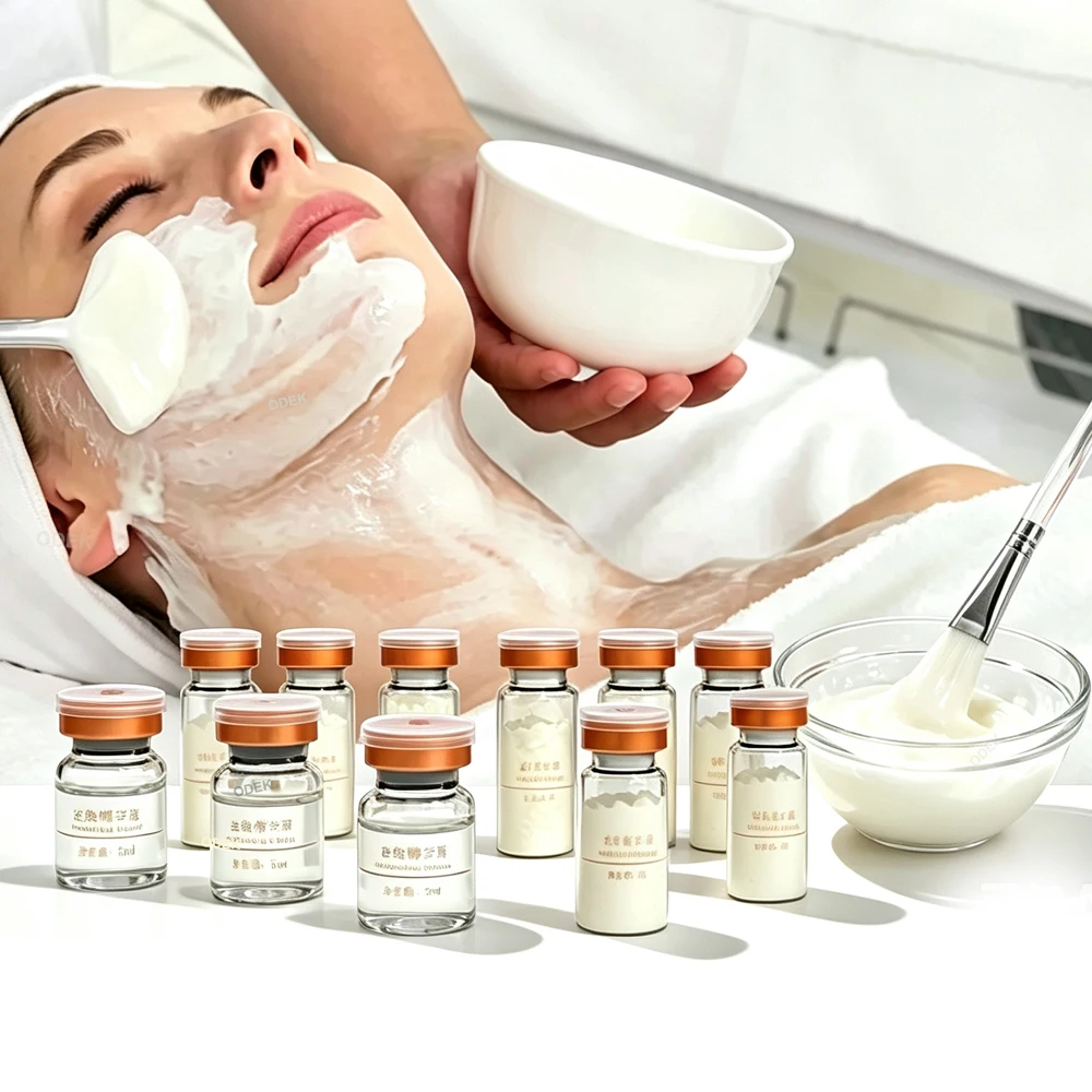 Korea DIY Miracle Face Peptide Hyaluronic Acid Essence Mask Kit Skin Rejuvenate Lifting Firming Brightening Moisturize Skin Care