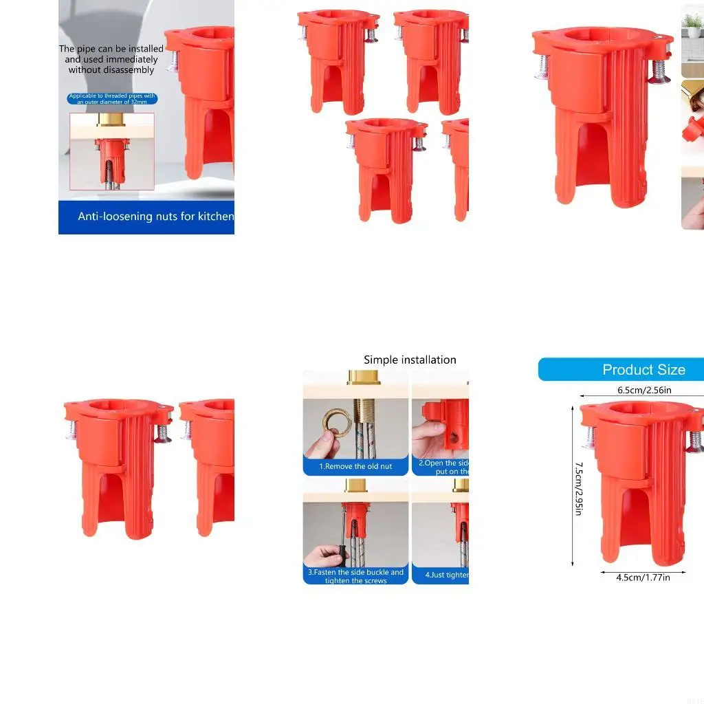 581E Leak Proof Tap Anchors Nut Reinforced Faucet Fastener for Most Plumbing Systems