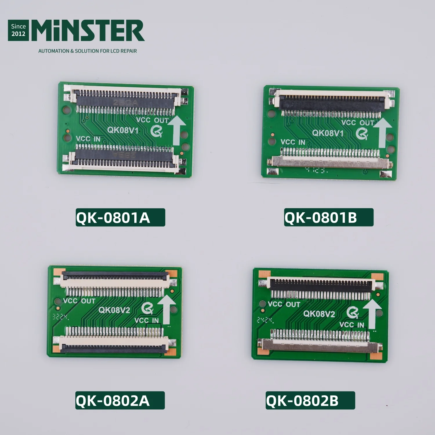 LCD Screen Line Conversion QK0801A QK0801B QK0802A QK0802B HD 30Pin to 30Pin For LG to SAM FPC to LVDS Cable