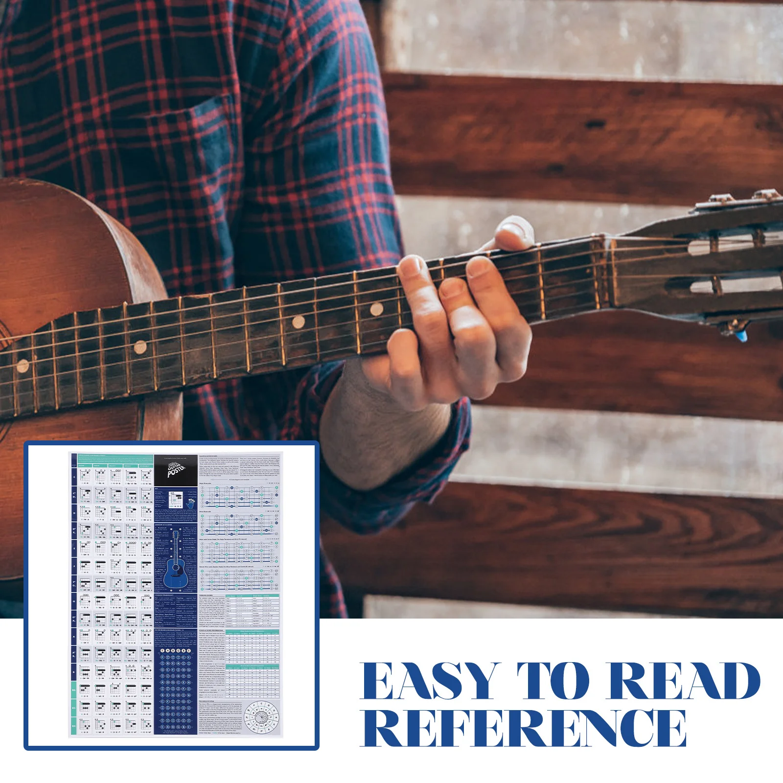 

Guitar Chord Scale Poster Large Format Wall Chart For Beginners Practice Guide Guitar Player Gift Educational Hanging Picture