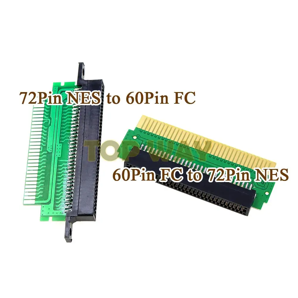 1 шт. для Famicom FC 60 Pin To NES 72 Pin FC NES корзина ярлык боковой адаптер конвертер PCBA с чипом установленным от 72 Pin до 60 Pin