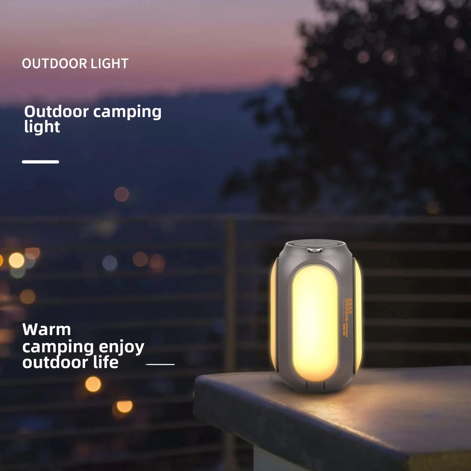 2022  Camping Lamp Outdoor  Night Light Portable Foldable Hanging Style Handheld Tent Light  Camping Outdoor Use