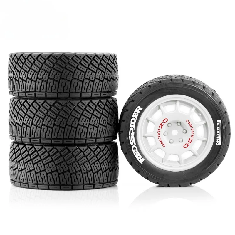 

Racing Tires 4PCS 78*30mm 12mm Adapter for 1/10 RC Model Rally Car