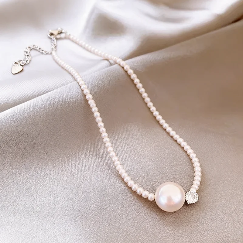 Elegante Designer Manta Lila Imitationsperlen-Halskette für Damen Kettenschmuck Accessoire Stilvolles Luxus-Design 2026 Trend – Detail 9