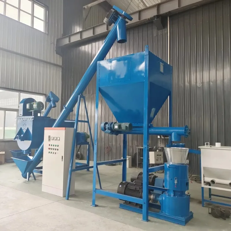 Automatic Cattle Feed Pellet Production Line Complete Livestock Processing Equipment Cow Farm Feed Plant 1-10T/H OEM Customized