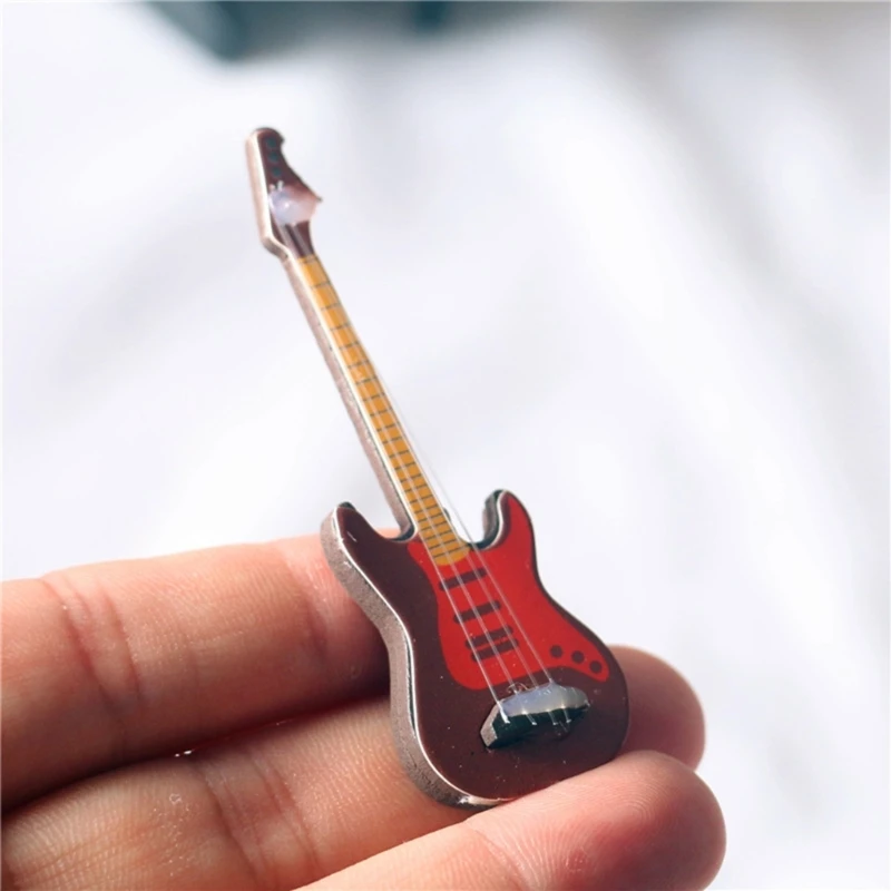 Đàn Guitar Mini Bằng Gỗ Thu Nhỏ Dễ Thương Trang Trí Sân Vườn Handmade Thủ Công Nhạc Cụ